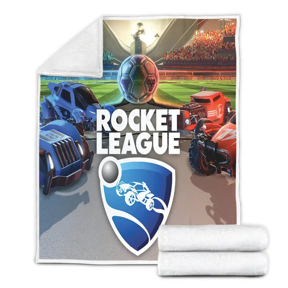 Rocket League Championship Fleece Blanket Gift For Wife Husband Besties