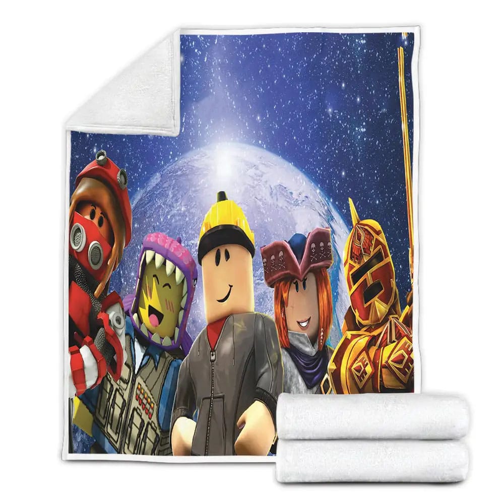 Game Roblox Fleece Blanket Gift For Christmas Thanksgiving Halloween