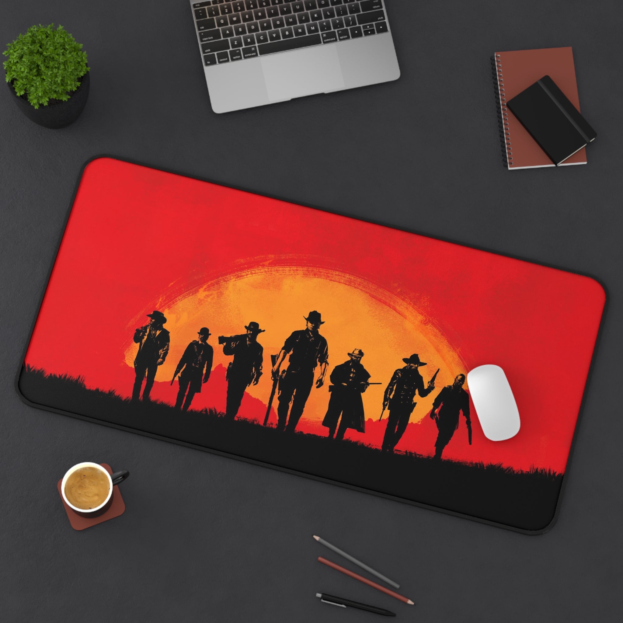 Allleftout Red Dead Redemption2 Desk Mat, Deskmat Xl, Gaming Keyboard Matt, Mousepad Large, Xxl Extended Deskpad Mouse Pad, Large Gaming Mousepad