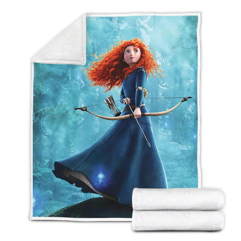 Disney Princess Merida In The Forest Fleece Blanket Perfect 