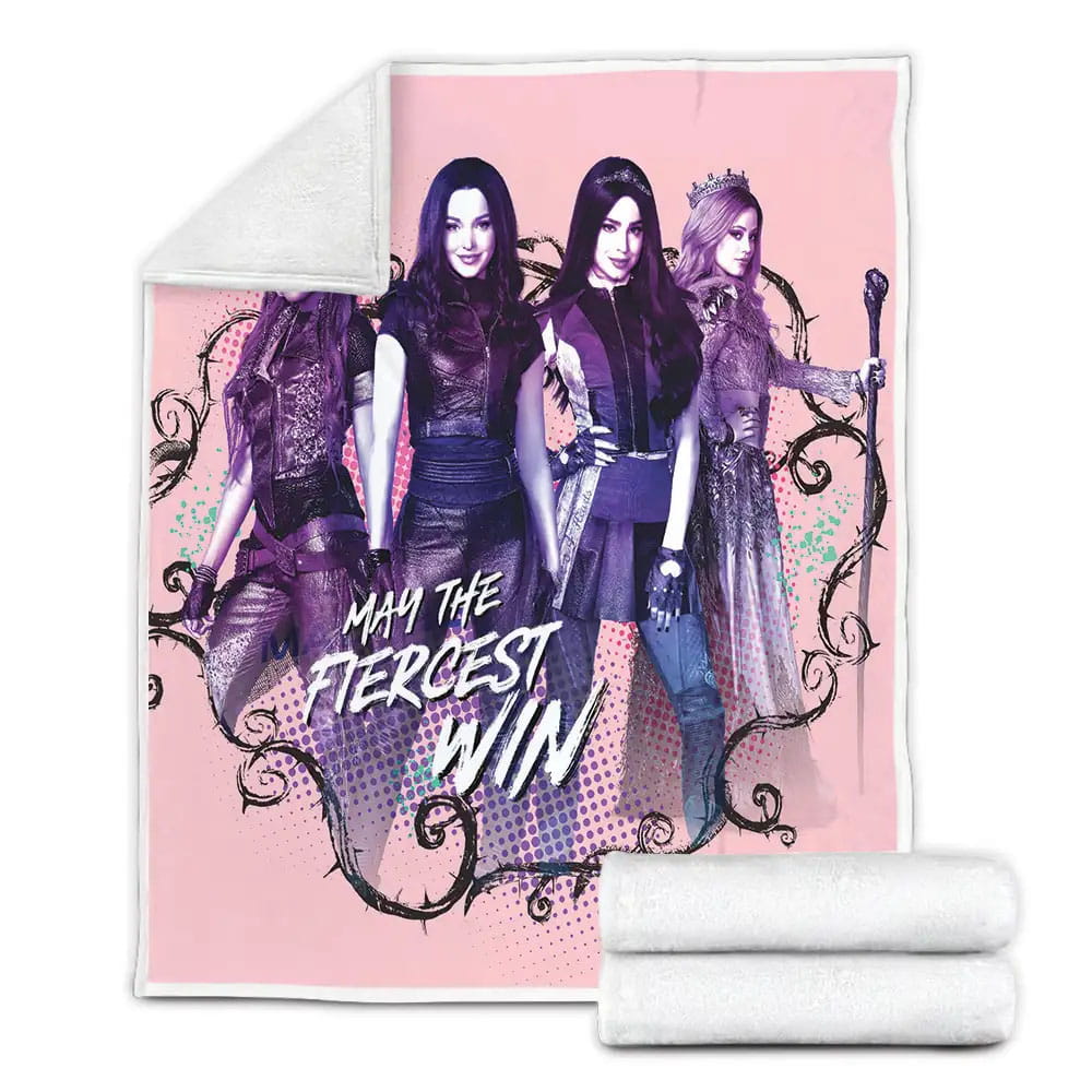 Descendants Fleece Blanket Gift For Christmas Thanksgiving Halloween