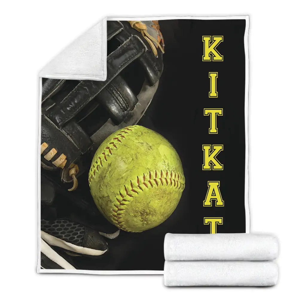 Softball Stuff Petmytshirt Fleece Blanket Gift For Wife Husband Besties