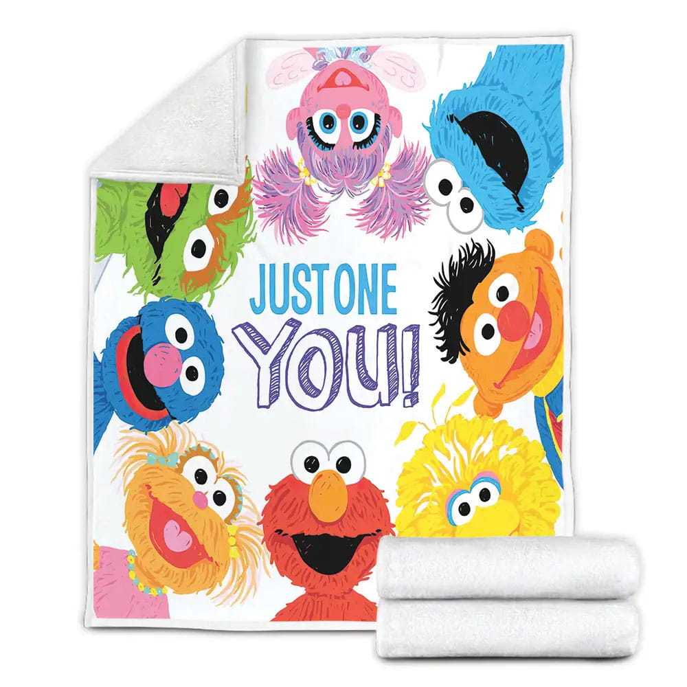 Sesame Street Just One You Fleece Blanket Gift For Wife Husband Besties