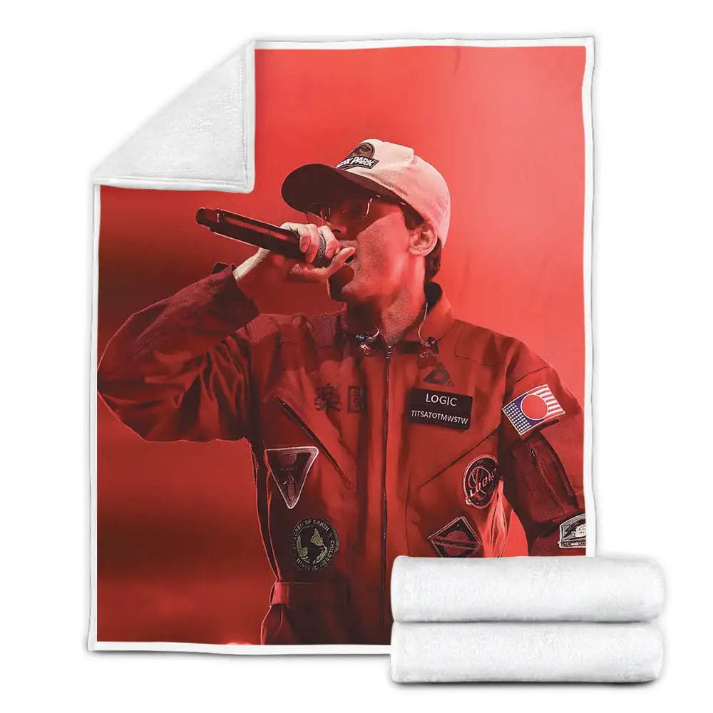 Logic Band Performing Photo Fleece Blanket Gift For Wife Husband Besties