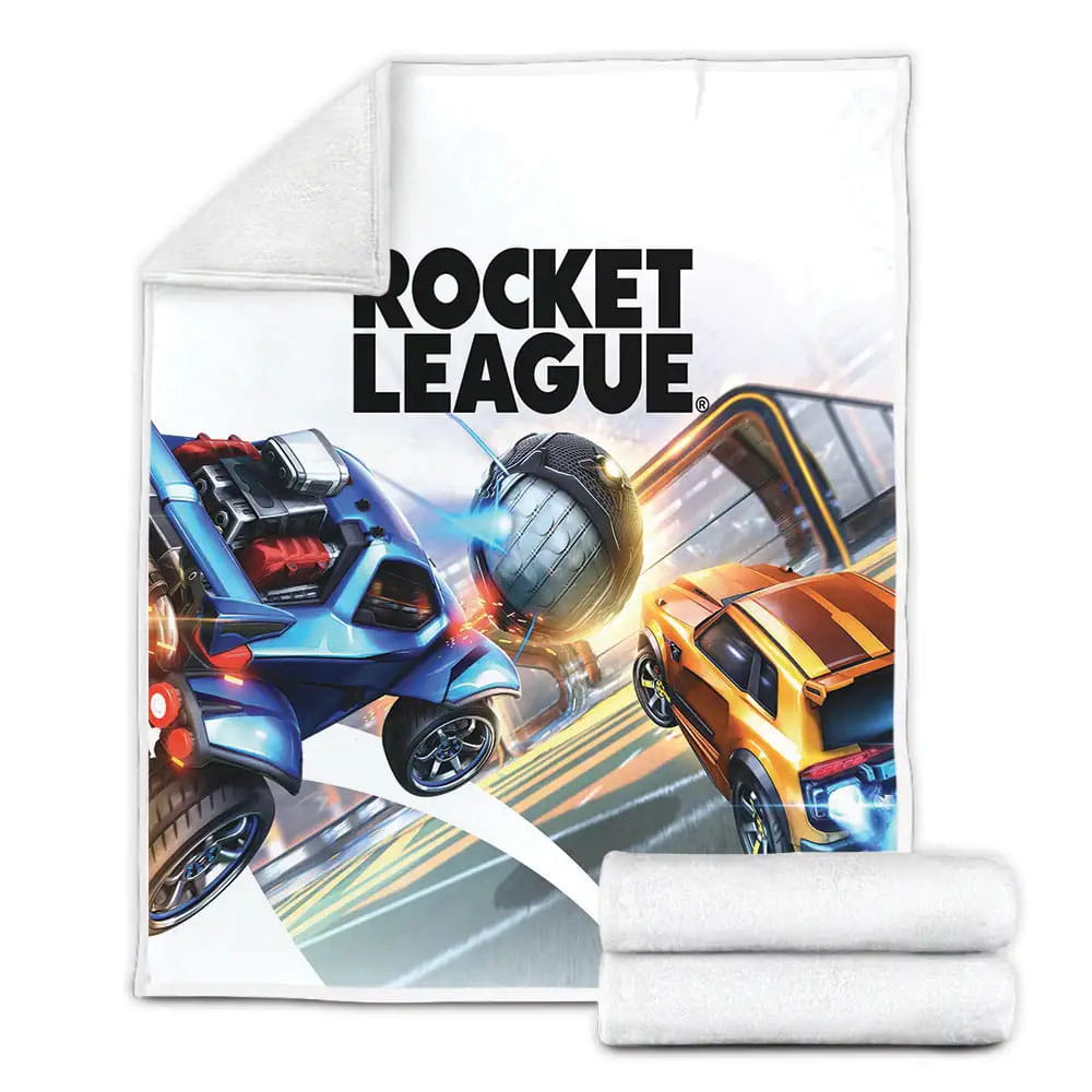 Rocket League Competing For The Balls Fleece Blanket Perfect 