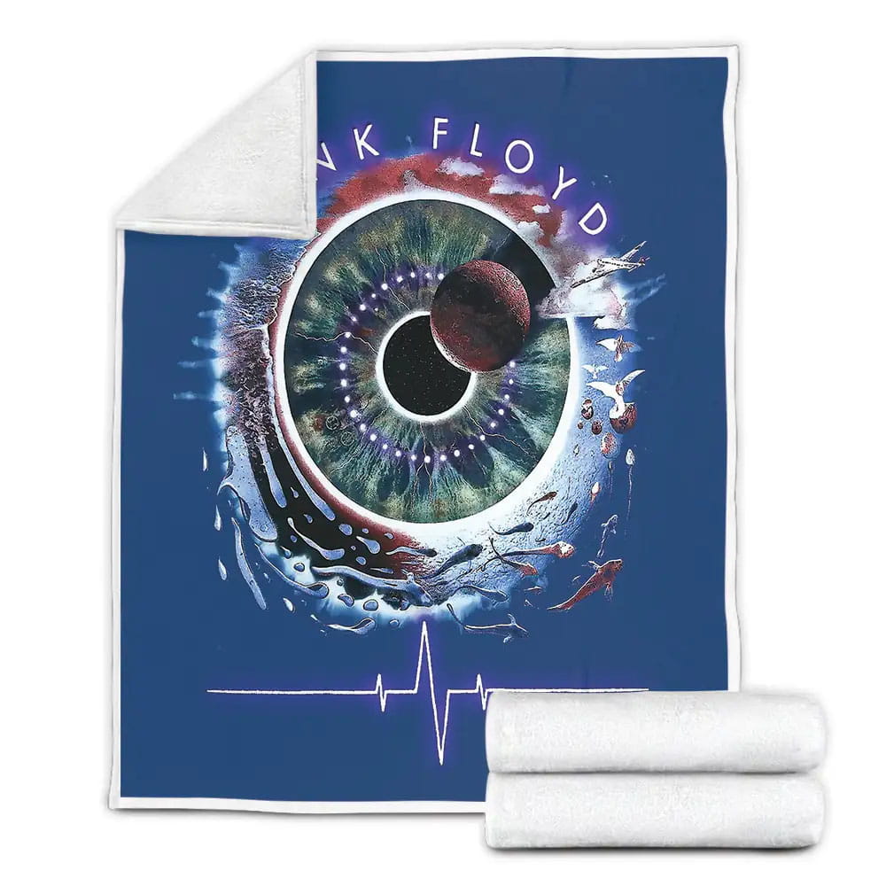 Pink Floyd Pulse Album Concentric Art Fleece Blanket Perfect 