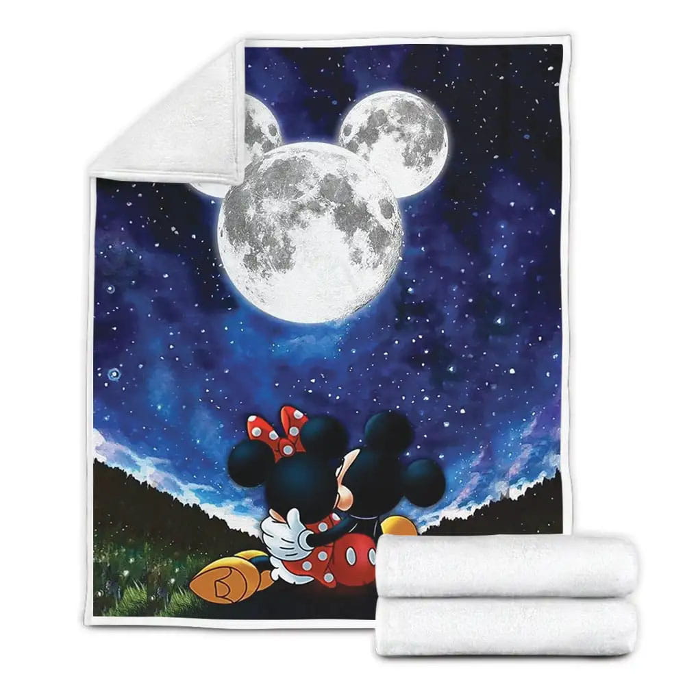 Mickey Mouse Fleece Blanket Gift For Christmas Thanksgiving Halloween