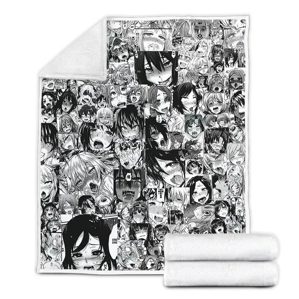 Hentai Faces Aham170902 Us California Fleece Blanket Perfect 