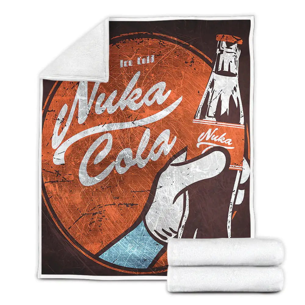 Fallout Ice Cold Nuka Cold Fleece Blanket Gift For Wife Husband Besties