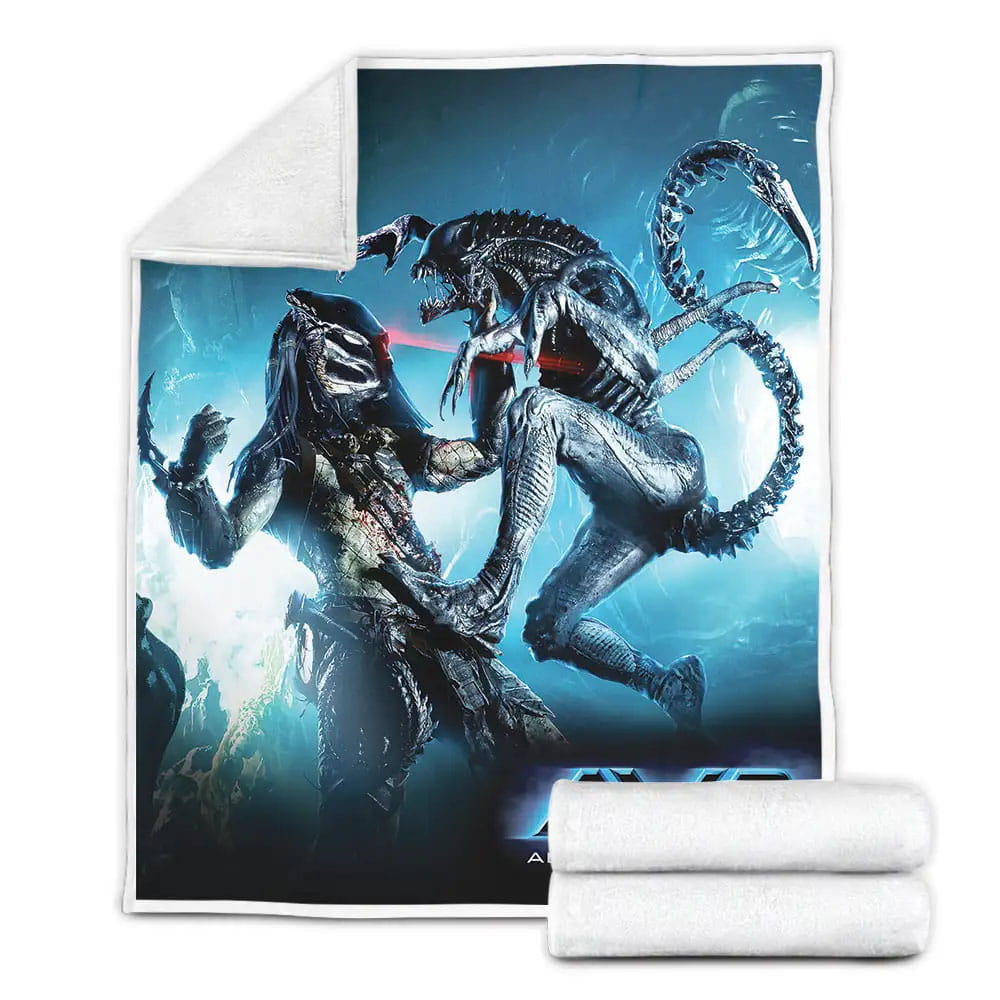 Alien Vs. Predator This Time Ist War Fleece Blanket Perfect 