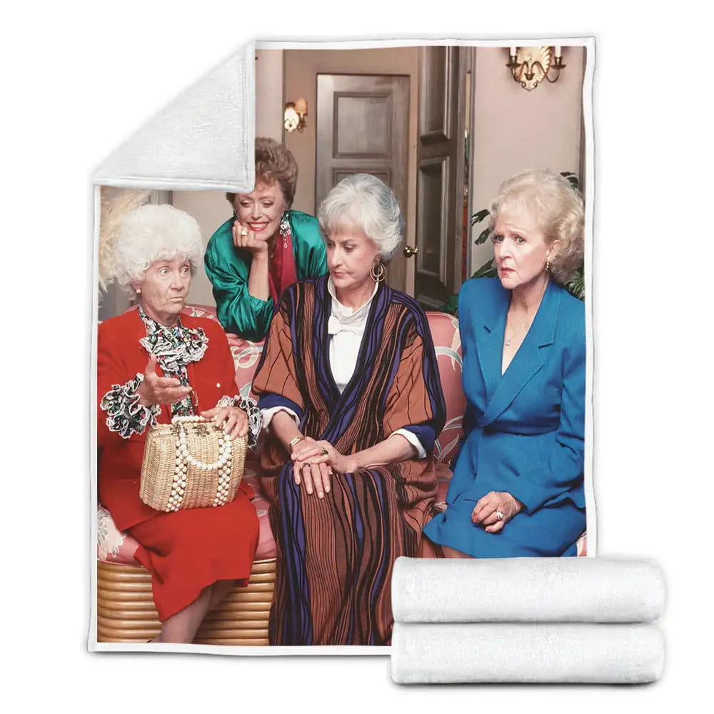 The Golden Girls 1985 Sharing Moment Fleece Blanket Perfect 
