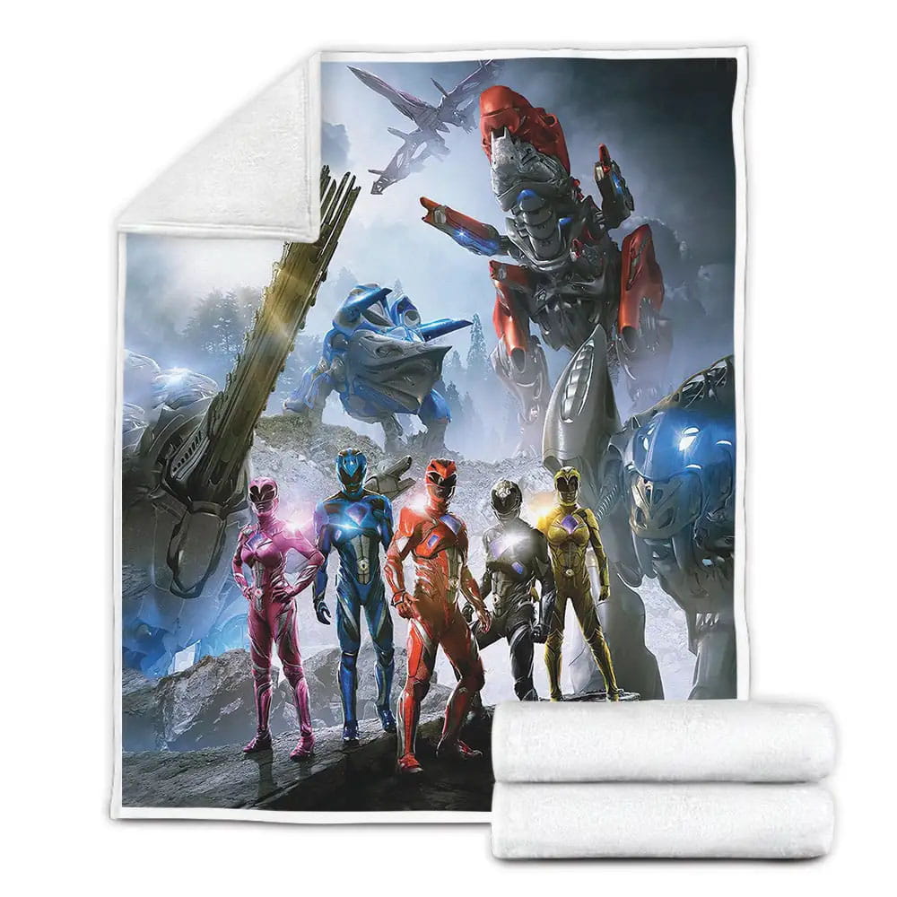 POWER RANGERS Fleece Blanket Gift For Christmas Thanksgiving Halloween