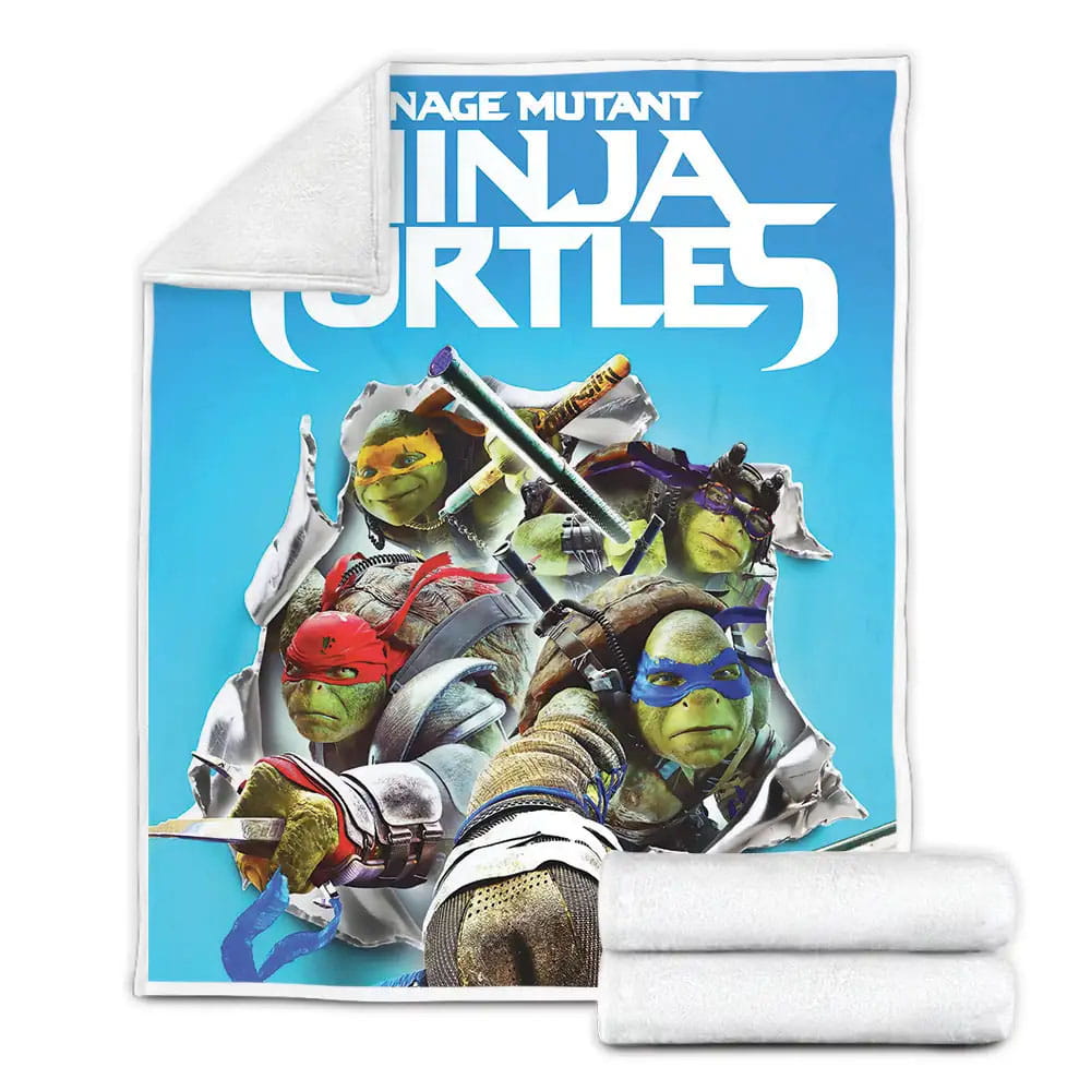 Teenage Mutant Ninja Turtles Fleece Blanket Gift For Wife Husband Besties