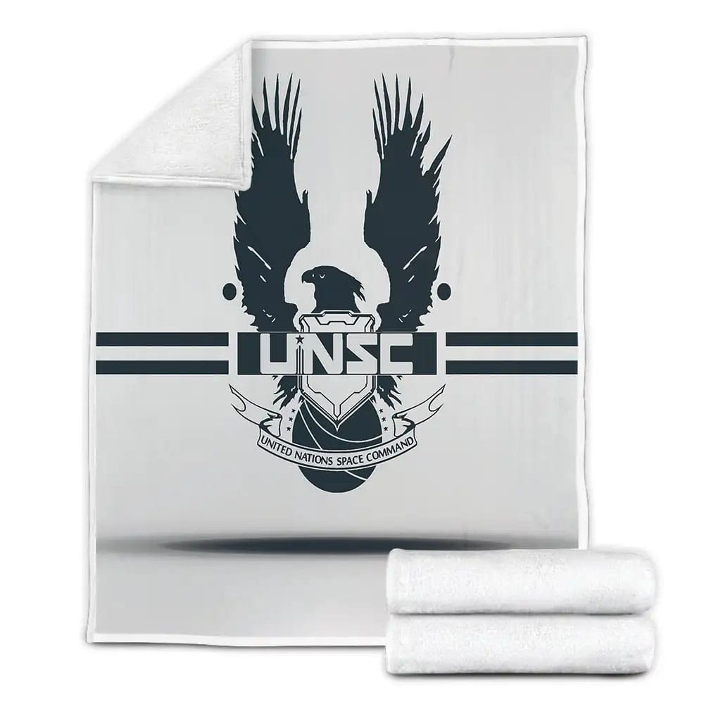 Halo Unsc United Nations Space Command Fleece Blanket Perfect 