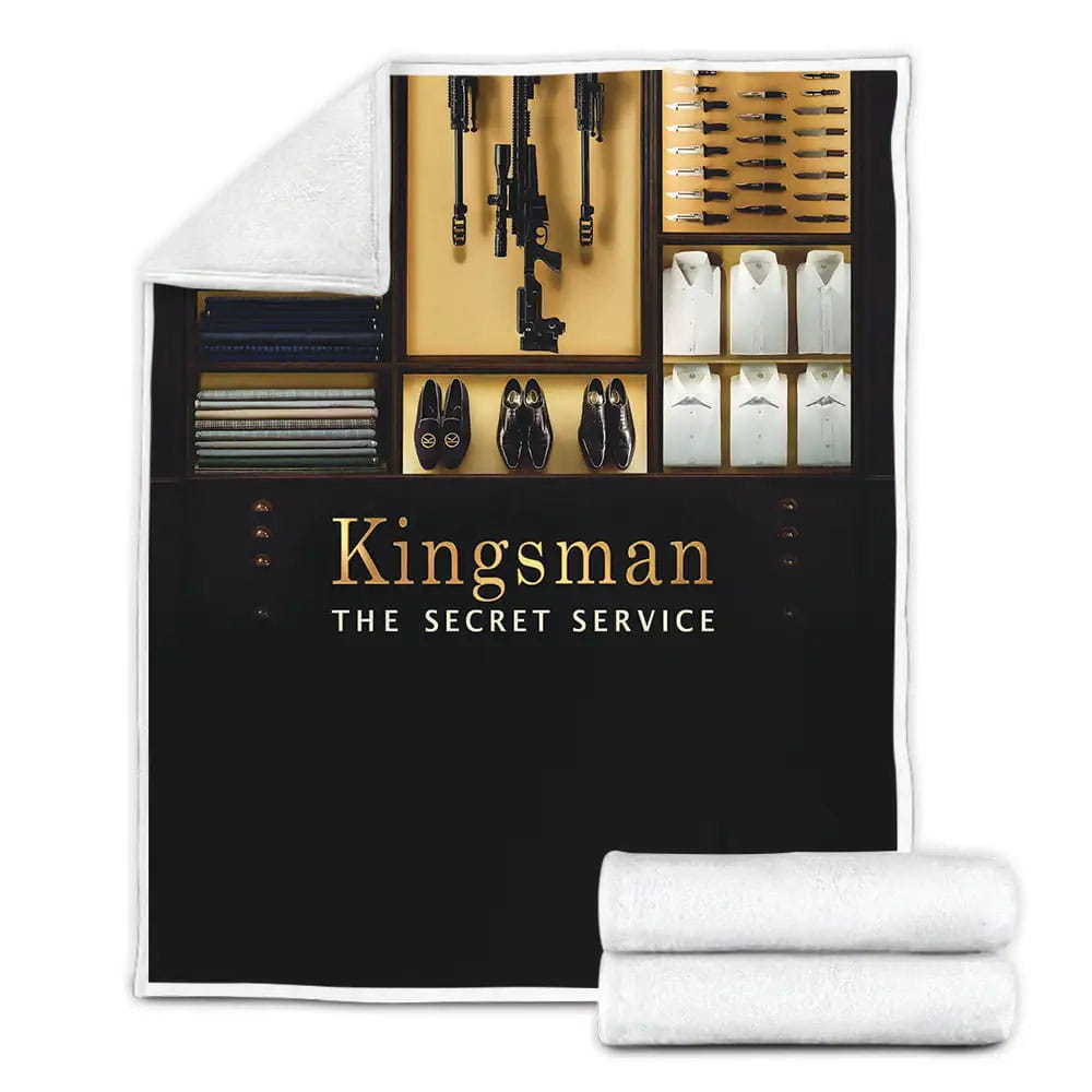 Kingsman The Secret Service Fleece Blanket Gift For Wife Husband Besties