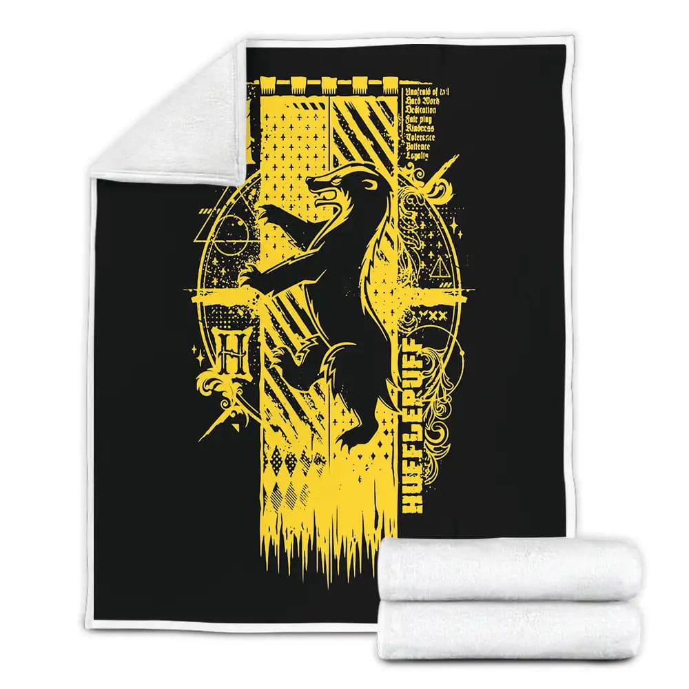Harry Potter Symbol Of House Fleece Blanket Gift For Wife Husband Besties