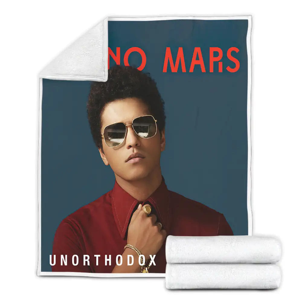 Bruno Mars In Unorthodox Jukebox Album Fleece Blanket Perfect 