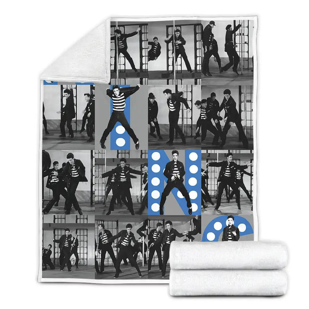 Elvis Presley Fleece Blanket Gift For Christmas Thanksgiving Halloween