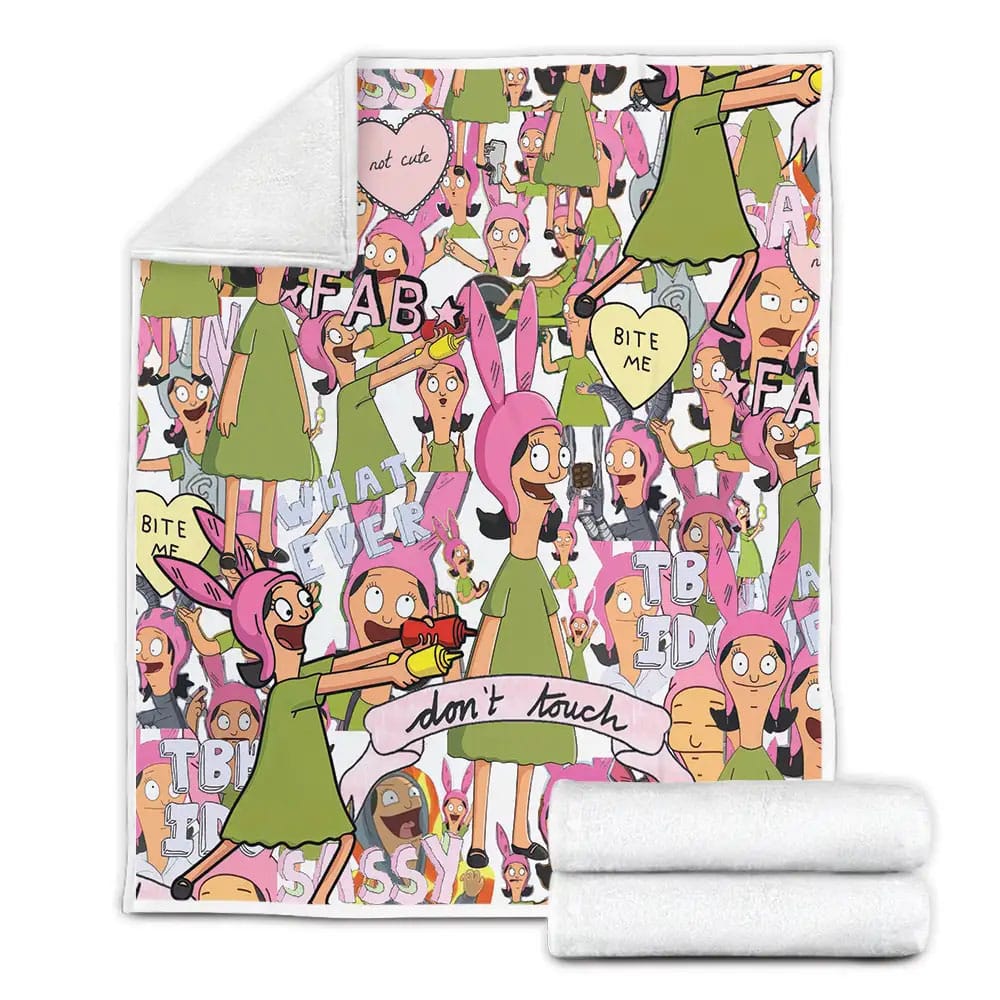BobS Burgers Fleece Blanket Gift For Christmas Thanksgiving Halloween