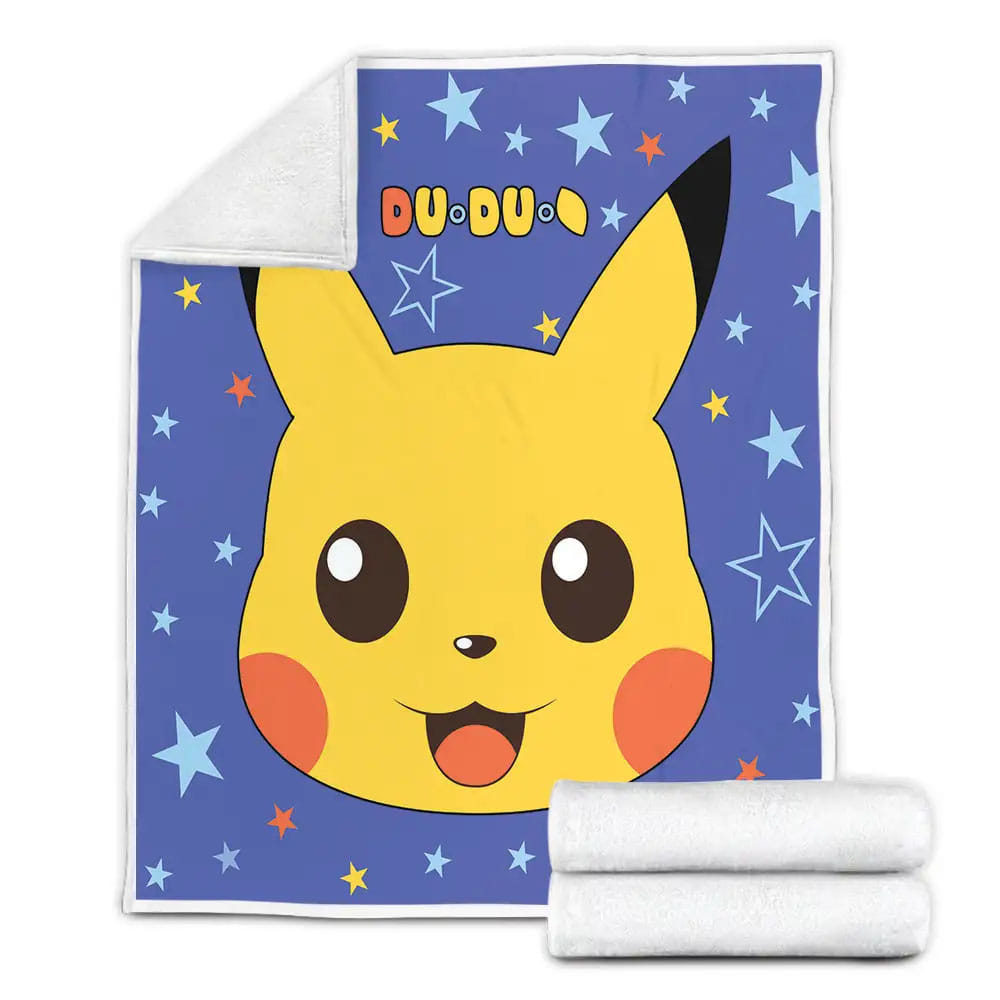 Pikachu Fleece Blanket Gift For Birthday Halloween Christmas Thanksgiving