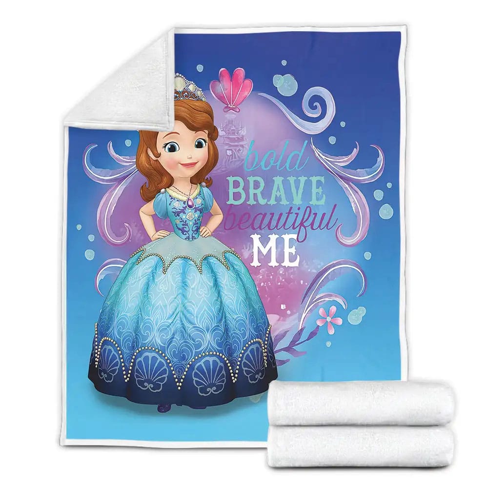 Sofia The First Bold Brave Beautiful Me Fleece Blanket Perfect 