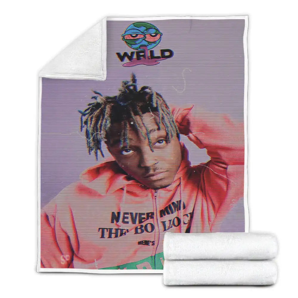 Famous Rapper Juice Wrld D 3D Fleece Blanket Gift For Wife Husband Besties