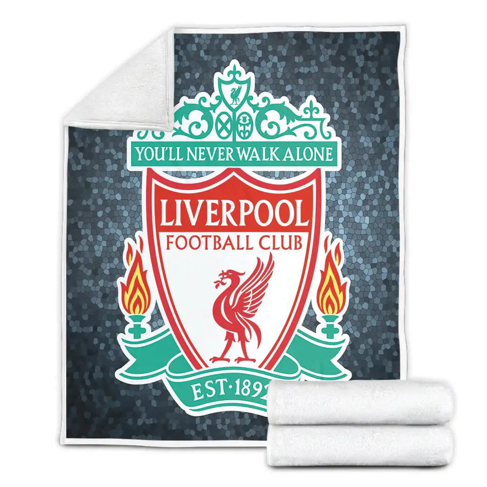 Liverpool F.c. Fleece Blanket Gift For Christmas Thanksgiving Halloween