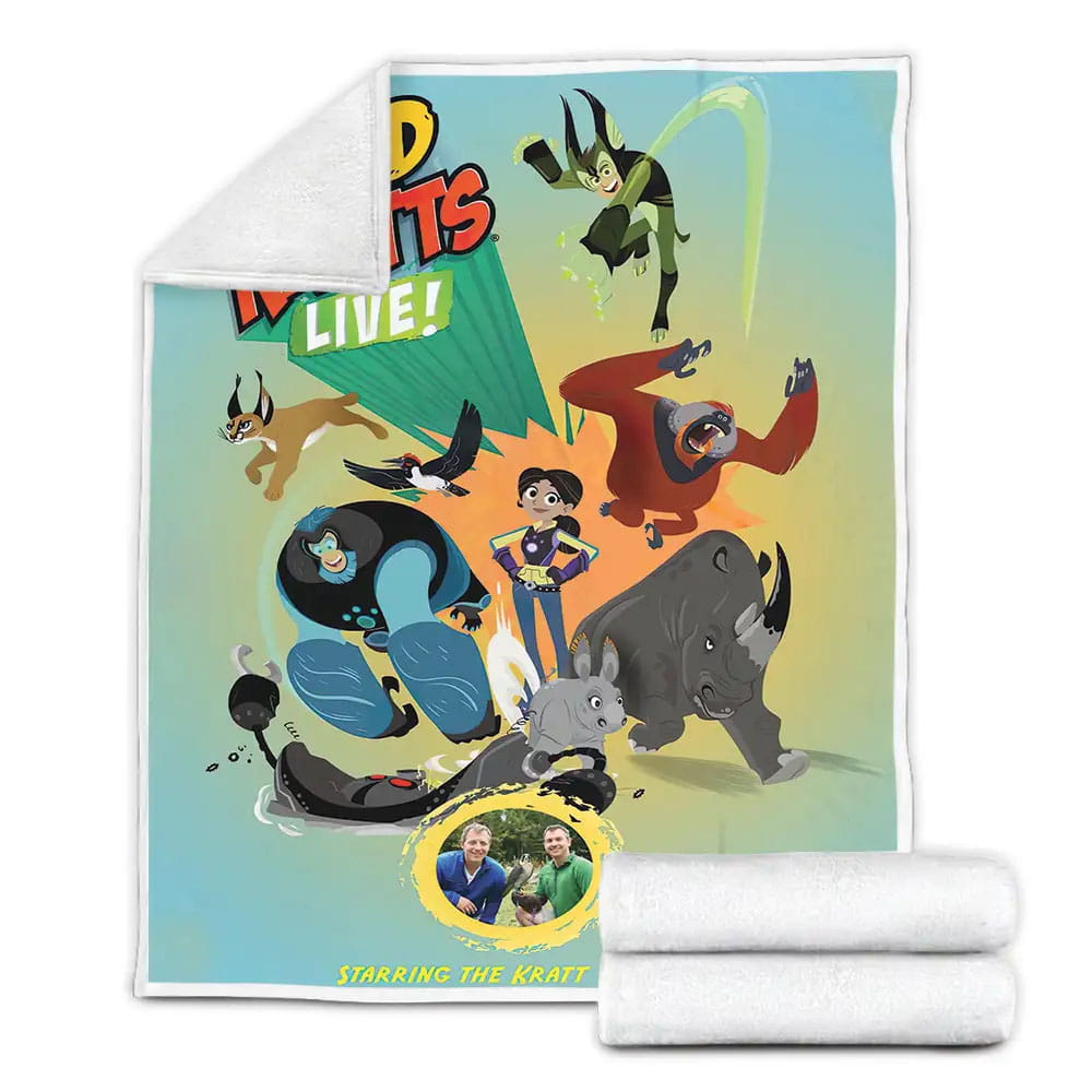 Cartoon Movies Wild Kratts 3D Fleece Blanket Gift For Wife Husband Besties