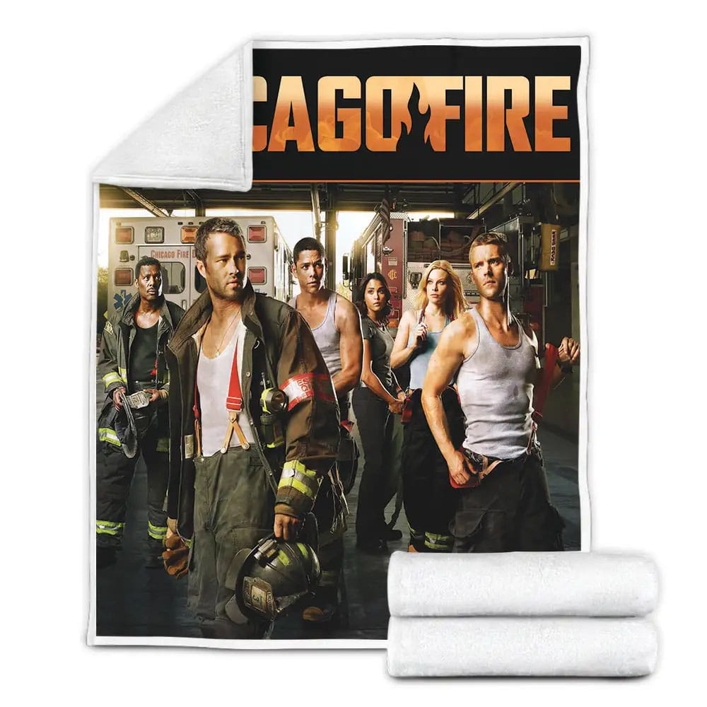 Chicago Fire Season 1 Characters Poster Fleece Blanket Perfect 