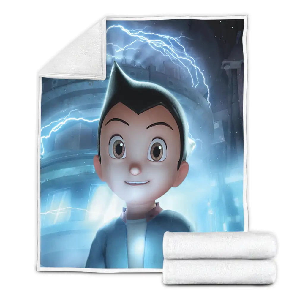 Movie Astro Boy Fleece Blanket Gift For Christmas Thanksgiving Halloween