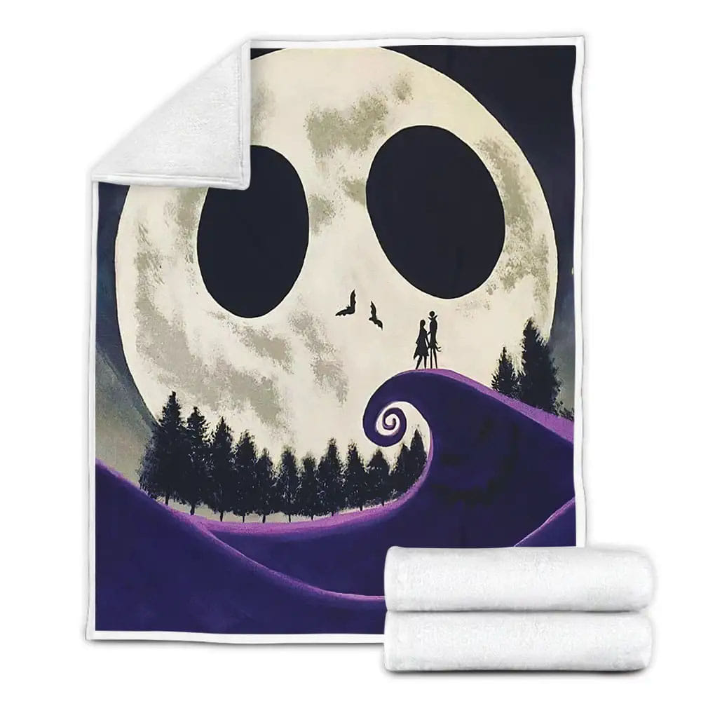 The Nightmare Before Christmas Fleece Blanket Gift For Wife Husband Besties