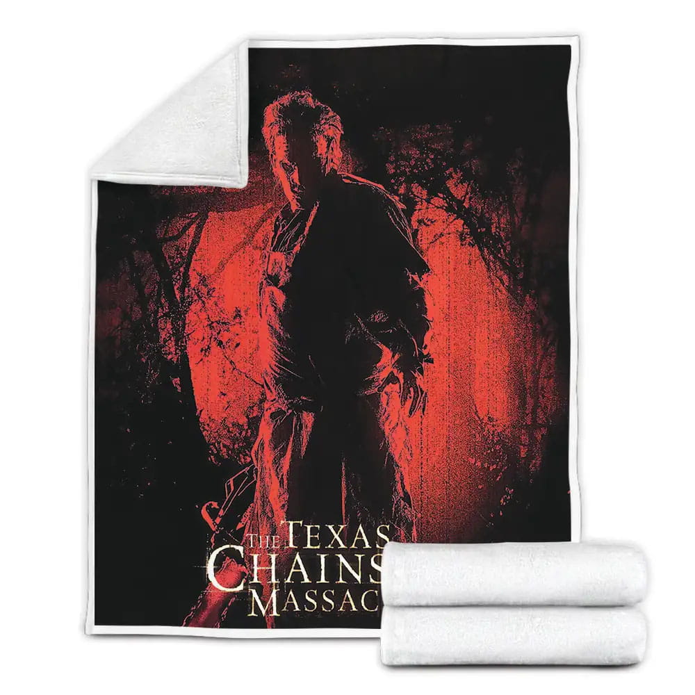 The Texas Chainsaw Massacre Movie Poster Fleece Blanket Perfect 