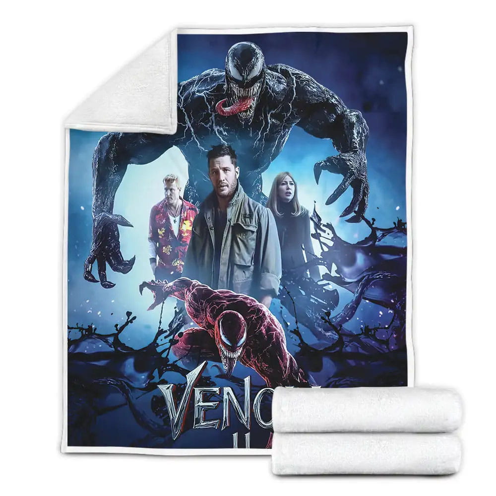 Venom Let There Be Carnage Movie Poster Fleece Blanket Perfect 