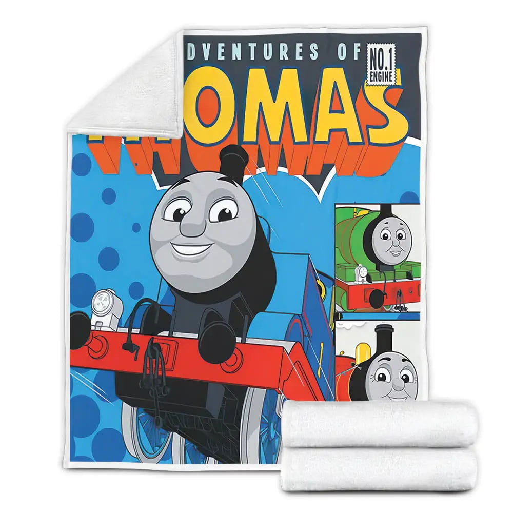 Thomas Train The Runway Engine Fleece Blanket Gift For Wife Husband Besties