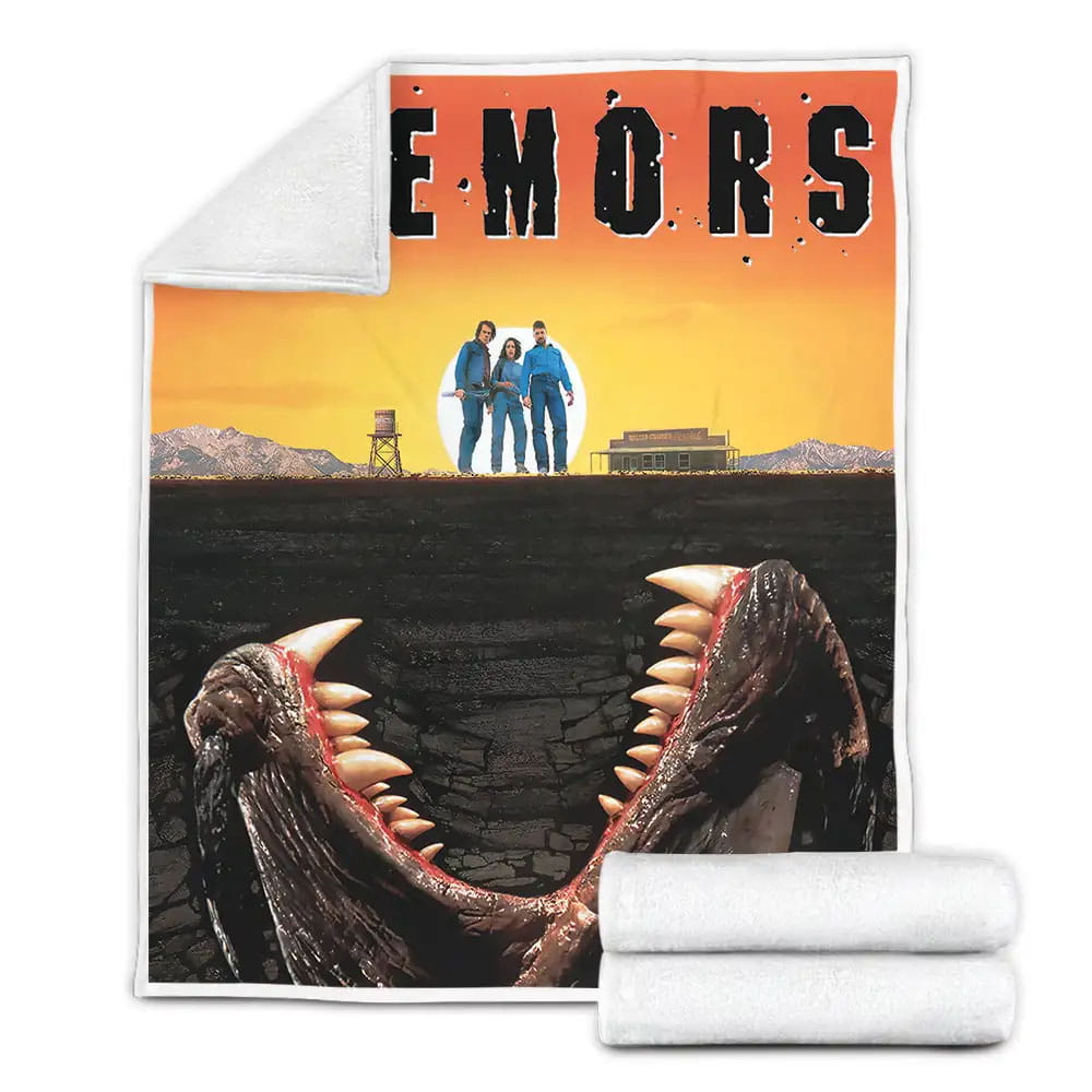 Tremors Monster Underground Movie Poster Fleece Blanket Perfect 