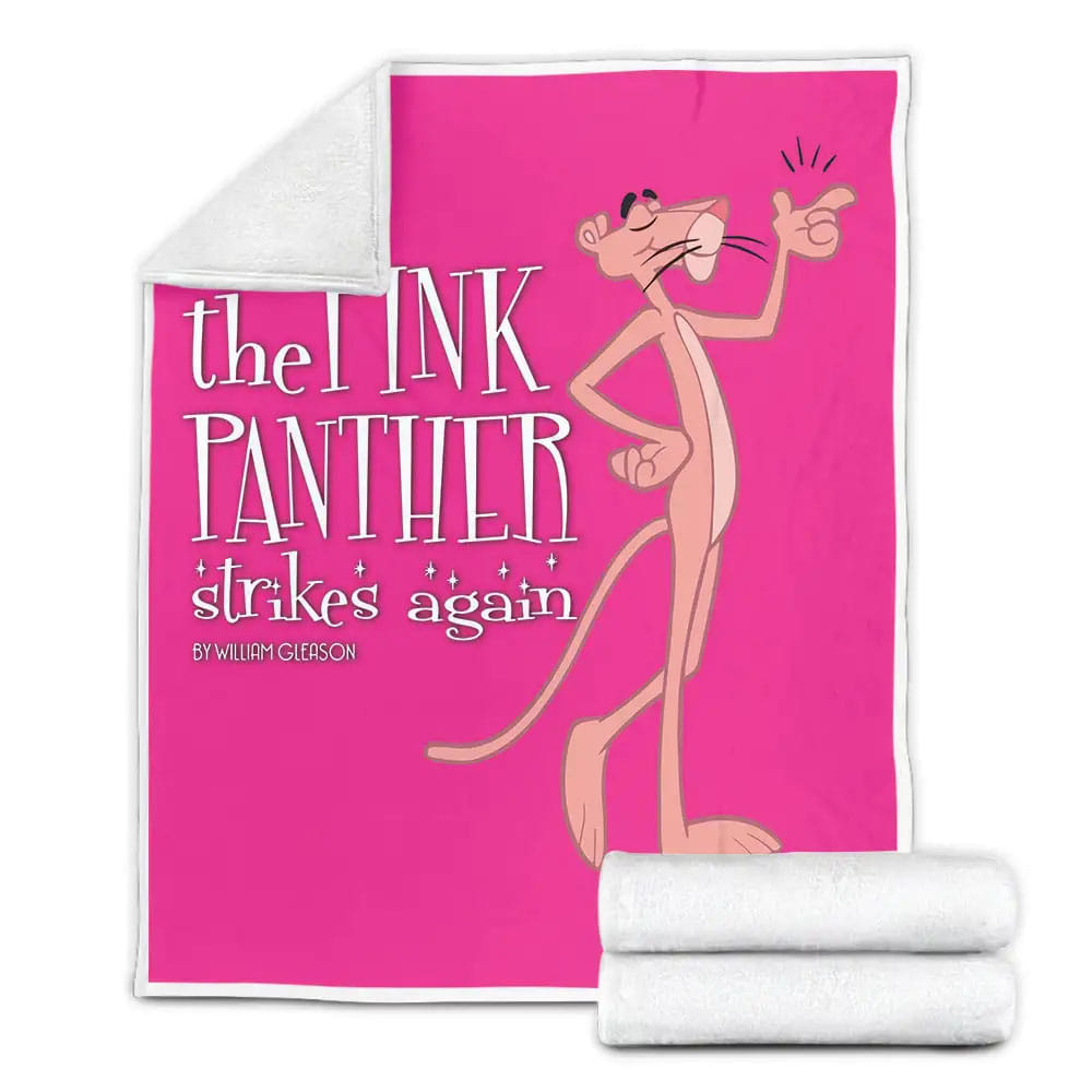 Netflix Movie The Pink Panther Fleece Blanket Gift For Wife Husband Besties