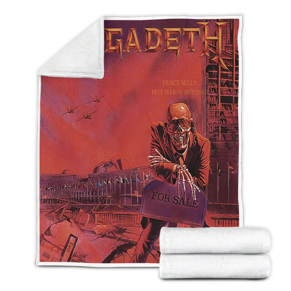 Megadeth Peace Sells But Whos Buying Fleece Blanket Perfect 