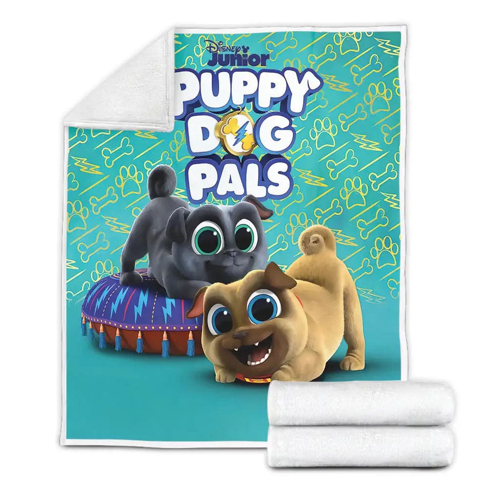Puppy Dog Pals Season 1 Poster Fleece Blanket Gift For Wife Husband Besties