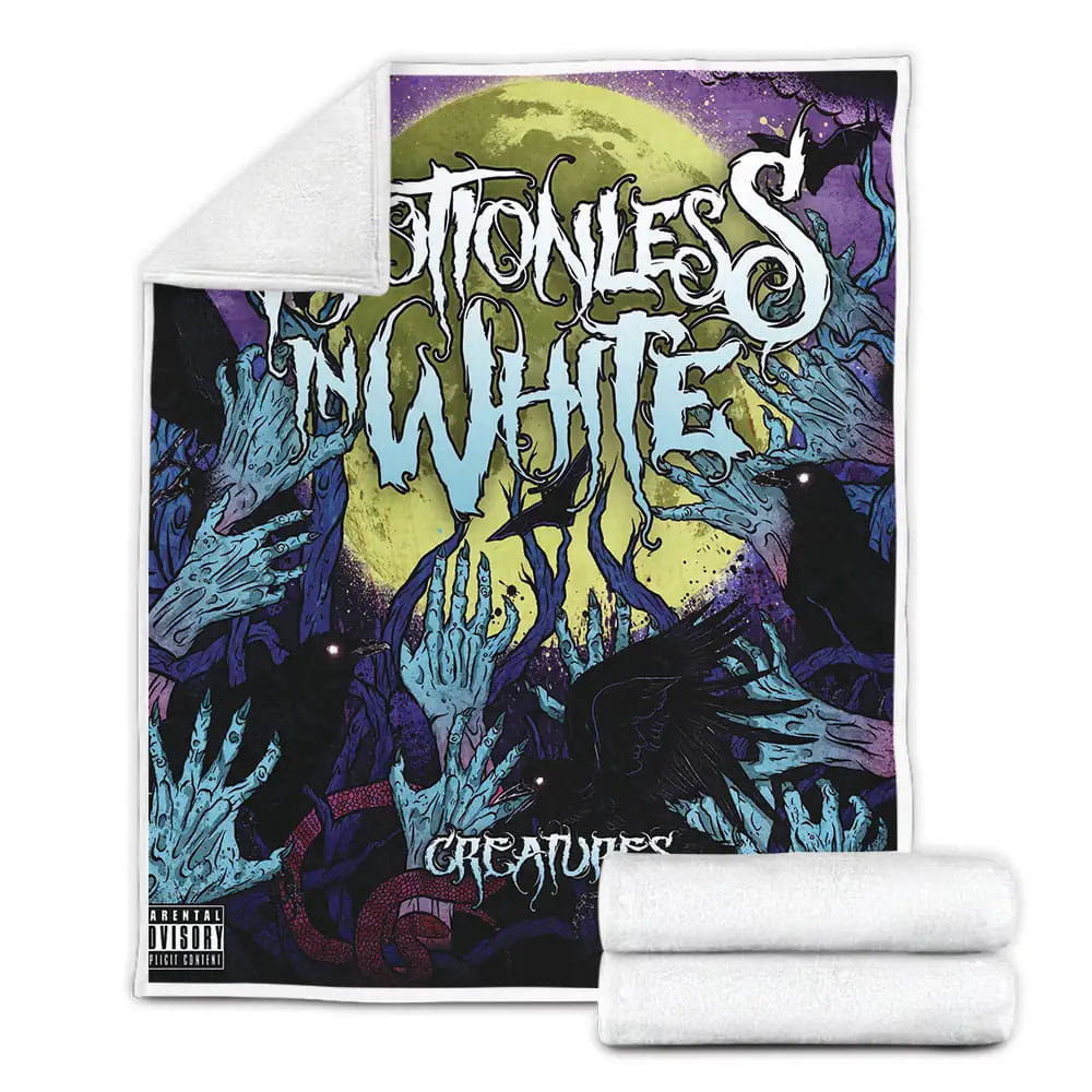 Motionless In White Music Band Creatures Fleece Blanket Perfect 
