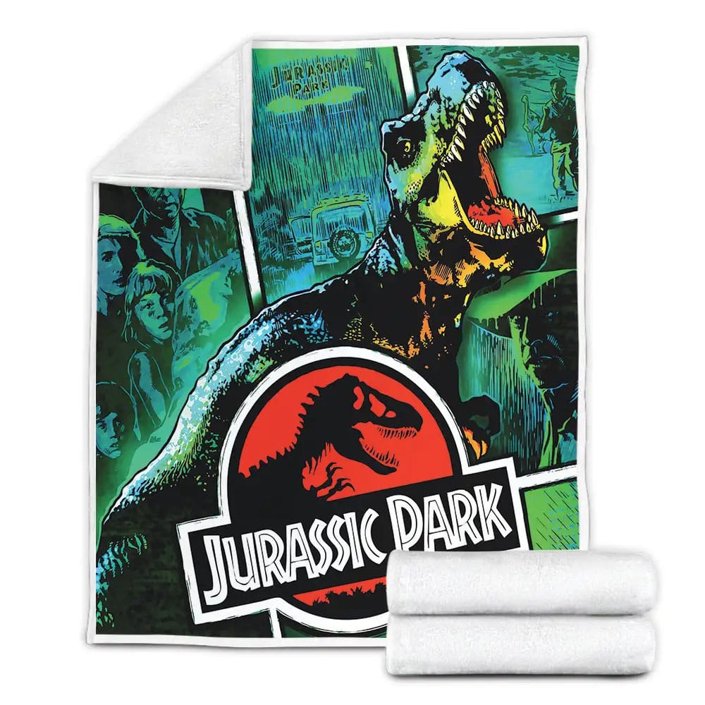 Jurassic Park Movie Poster Iii Fleece Blanket Gift For Wife Husband Besties