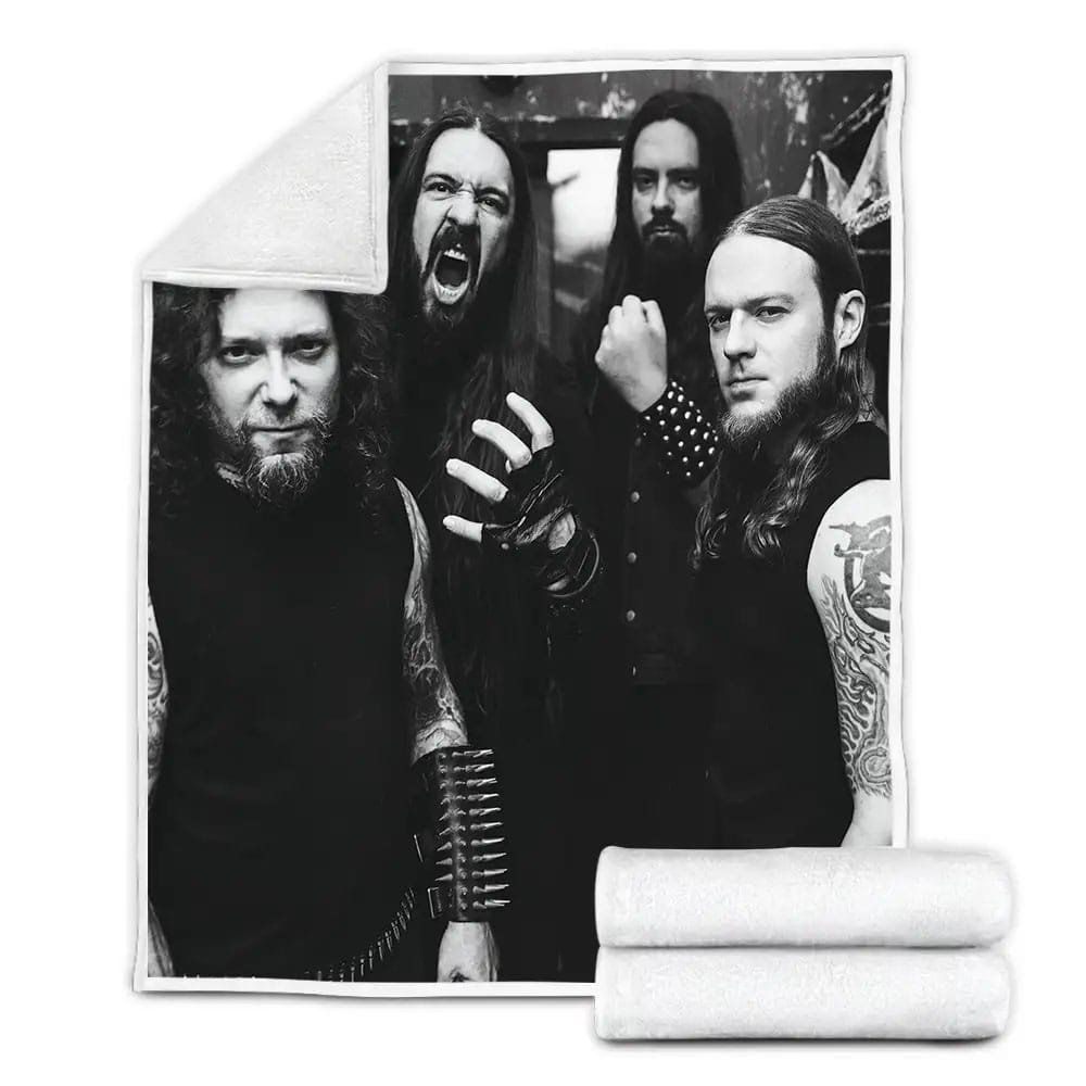 Goatwhore Band Collective Pose Fleece Blanket Gift For Wife Husband Besties