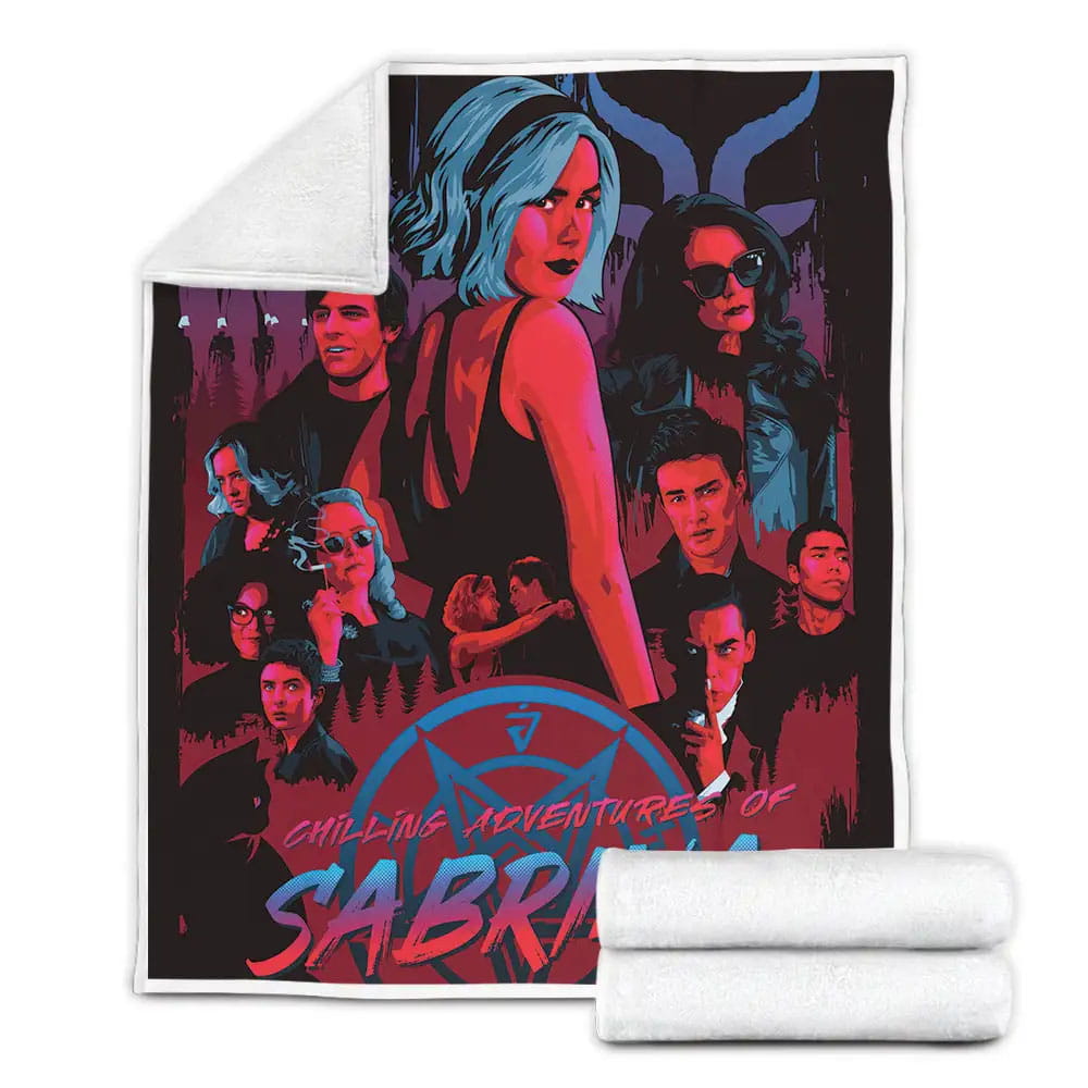 Chilling Adventures Of Sabrina Fleece Blanket Gift For Wife Husband Besties