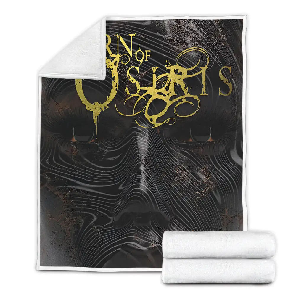 Born Of Osiris Band Black Face Fleece Blanket Gift For Wife Husband Besties