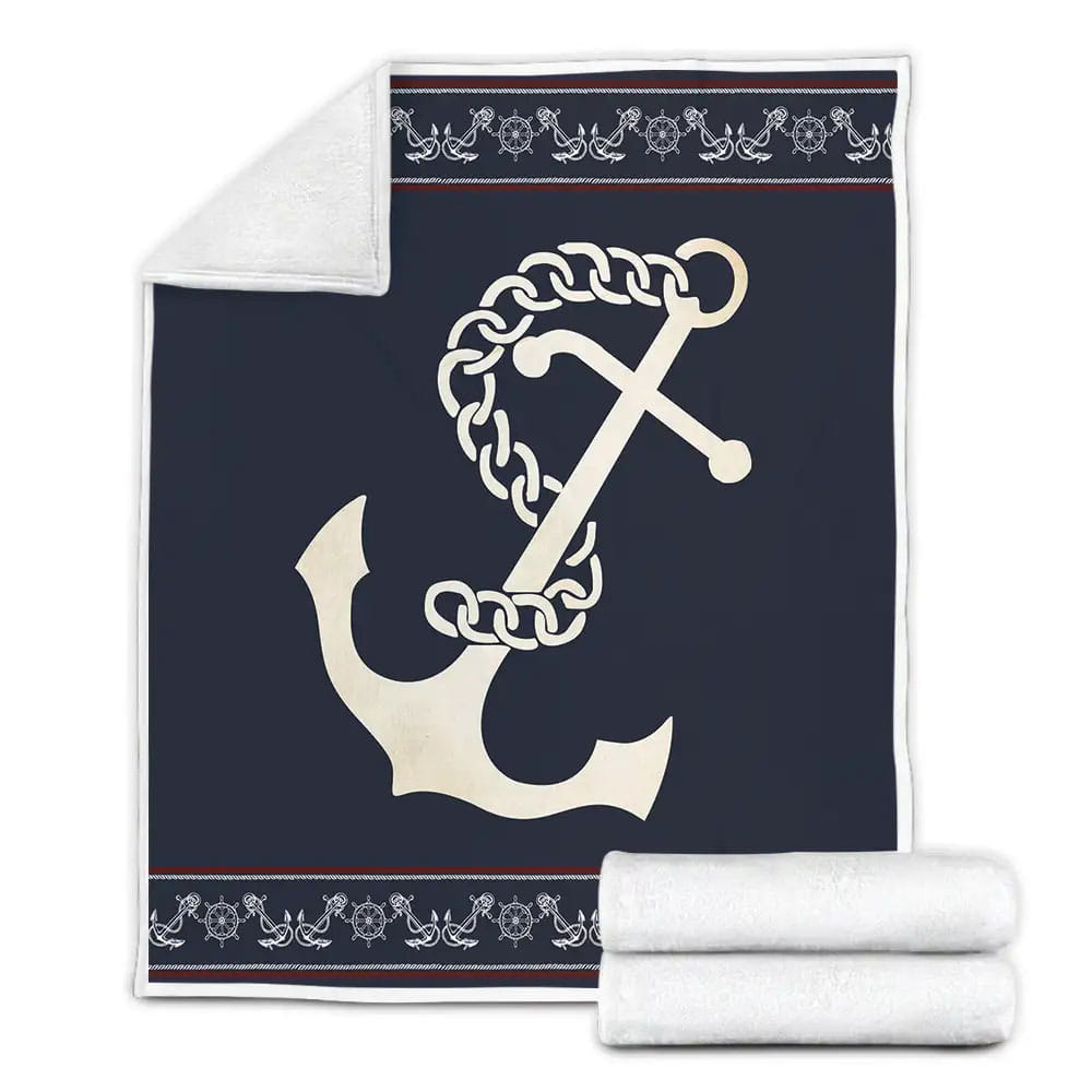 Anchorss Fleece Blanket Gift For Birthday Halloween Christmas Thanksgiving
