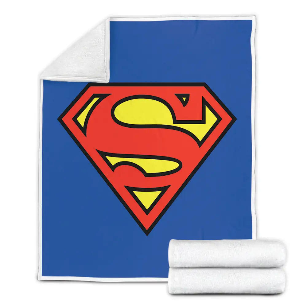 Superman Logo Dc Comics Justice League 3D Fleece Blanket Perfect 