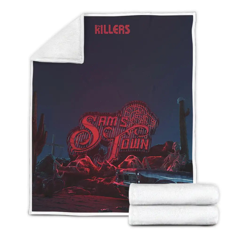 The Killers Sams Town Album Illustration Fleece Blanket Perfect 
