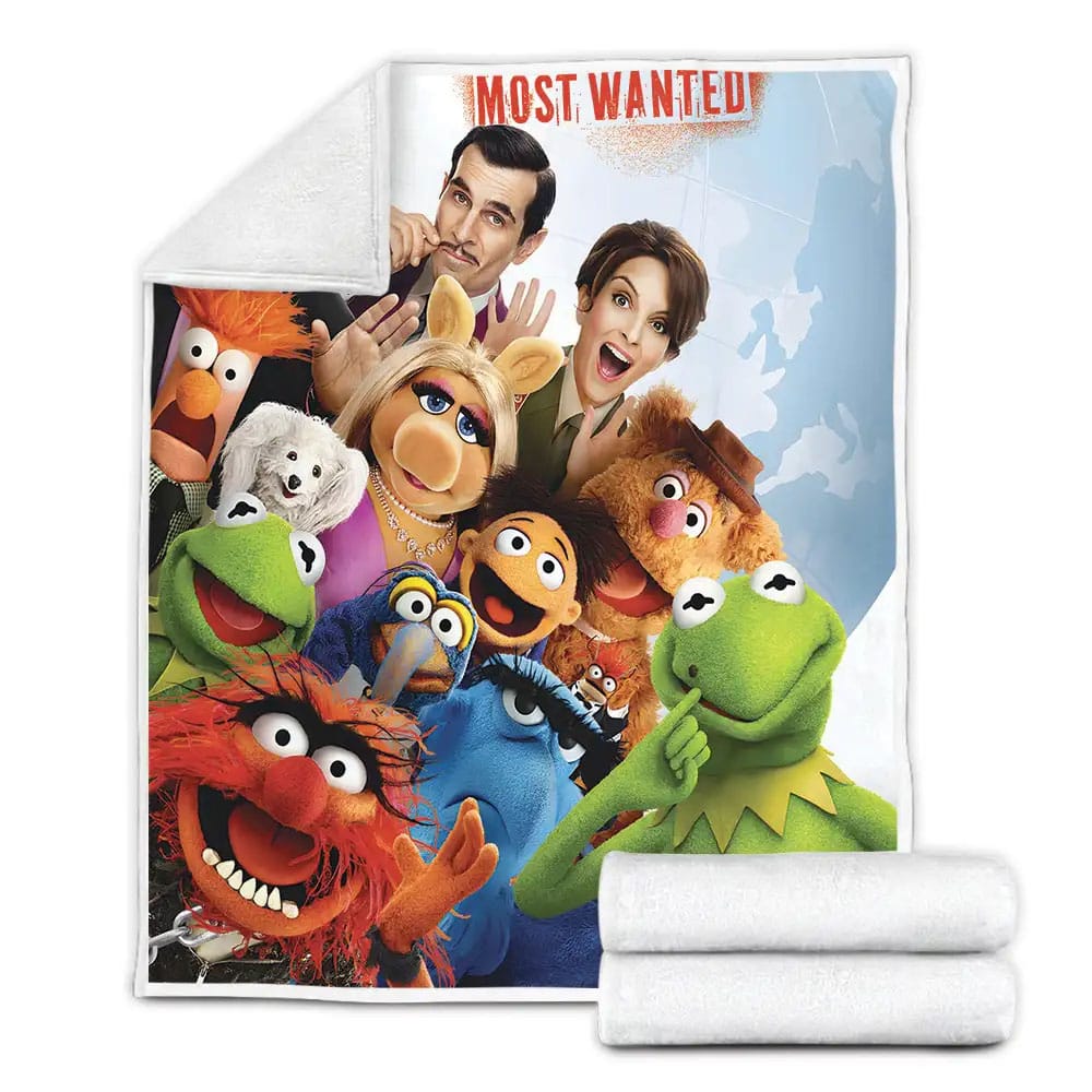 Muppets Most Wanted Original Movie Poster Fleece Blanket Perfect 