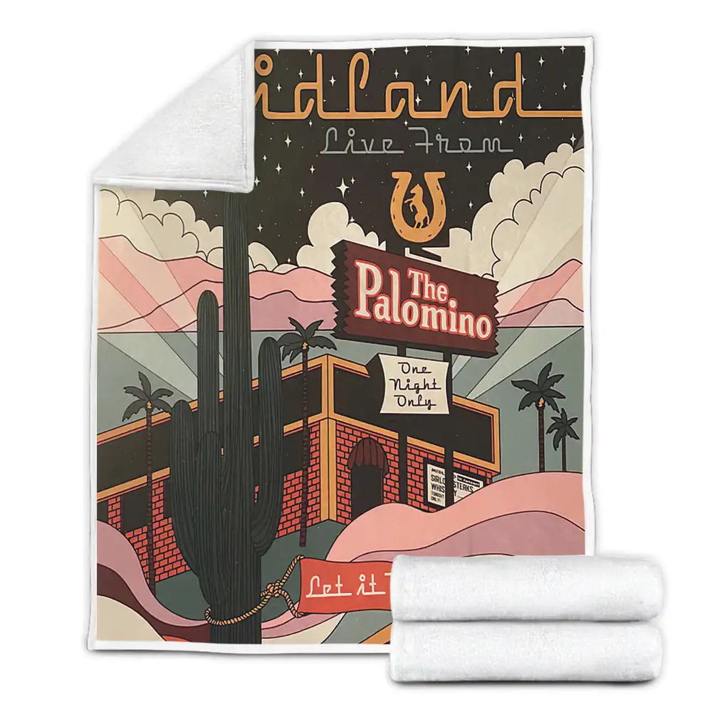 Midland Band Album Live From The Palomino Fleece Blanket Perfect 