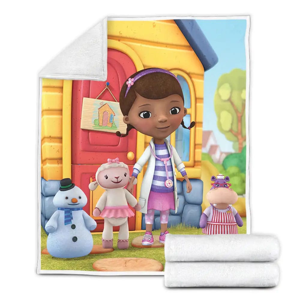 Doc Mcstuffins 2 Fleece Blanket Gift For Christmas Thanksgiving Halloween