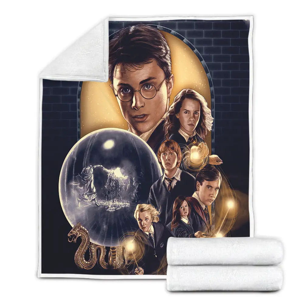 Harry Potter And The Prophecy Orb Artwork Fleece Blanket Perfect 
